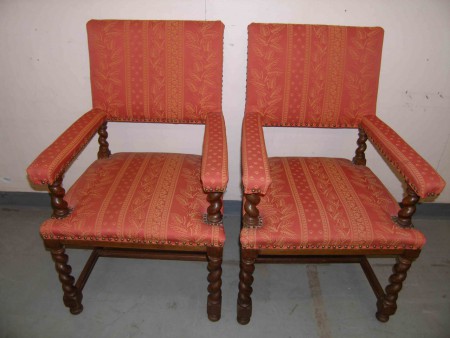 2581 - 2 x kreslo barokni styl novy caloun  -  1 kus  3 150 kc 